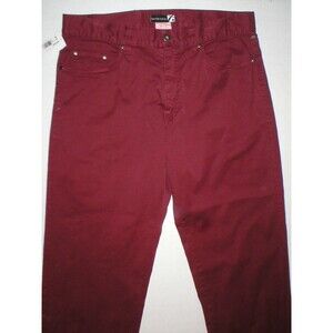 NWT New Womens Saks Fifth Avenue $148 Slacks Pants Red Dark 34 Tall 34 Inseam